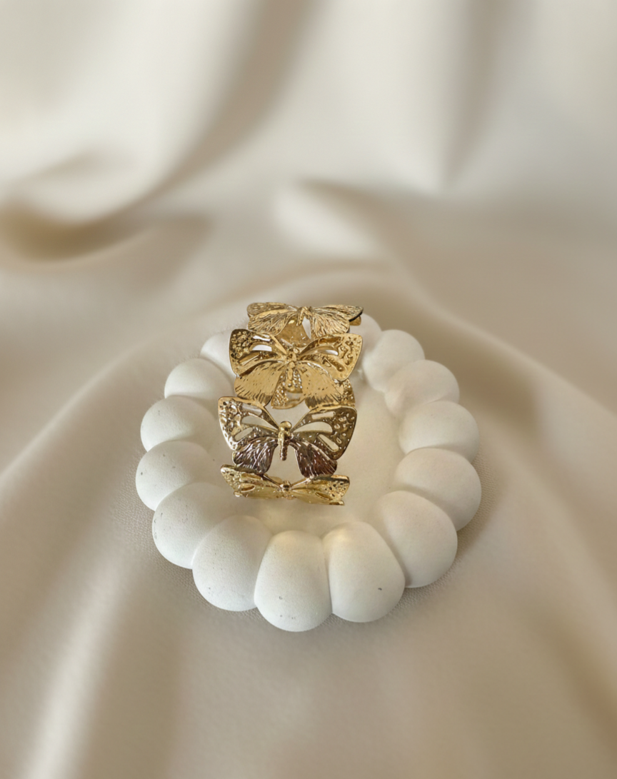 Butterfly Bloom Cuff Bracelet