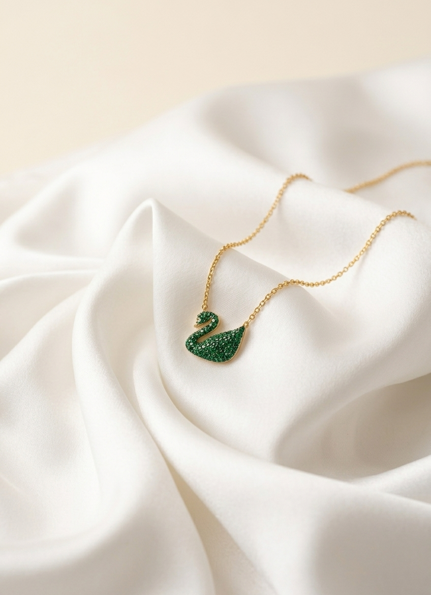 Emerald Royale Duck Necklace