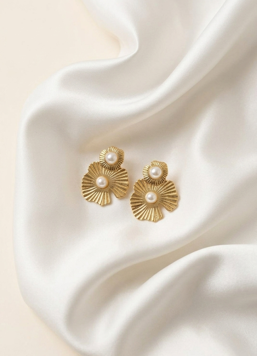 Royal Duo Pearl Earrings