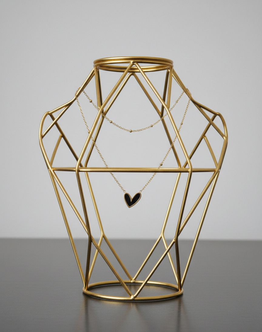Black Bliss Heart Necklace
