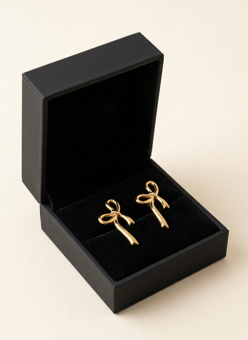 Luxe Bow Drop Earrings