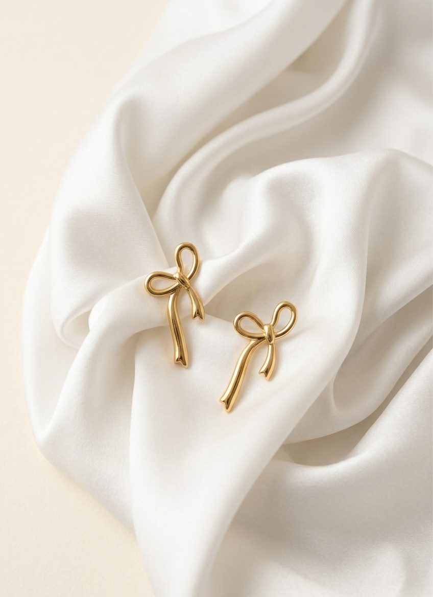 Luxe Bow Drop Earrings