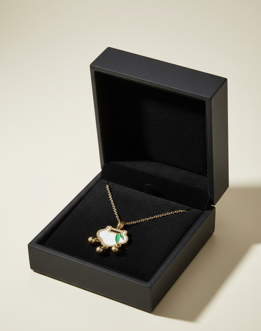 Golden Ghungroo Charm Necklace