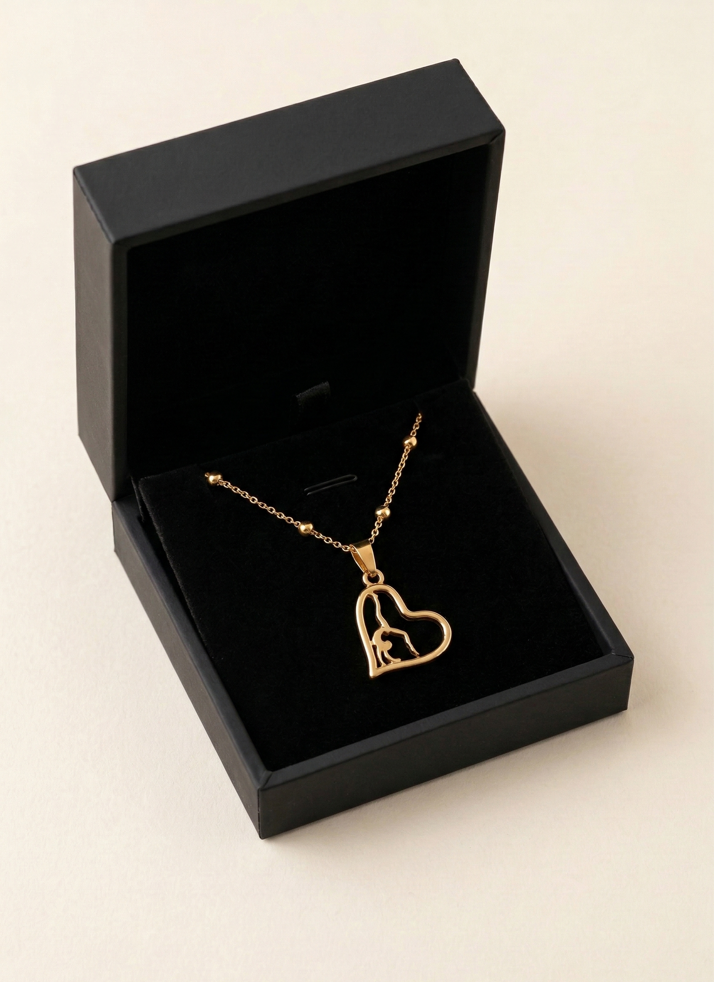 Golden Embrace Heart Necklace