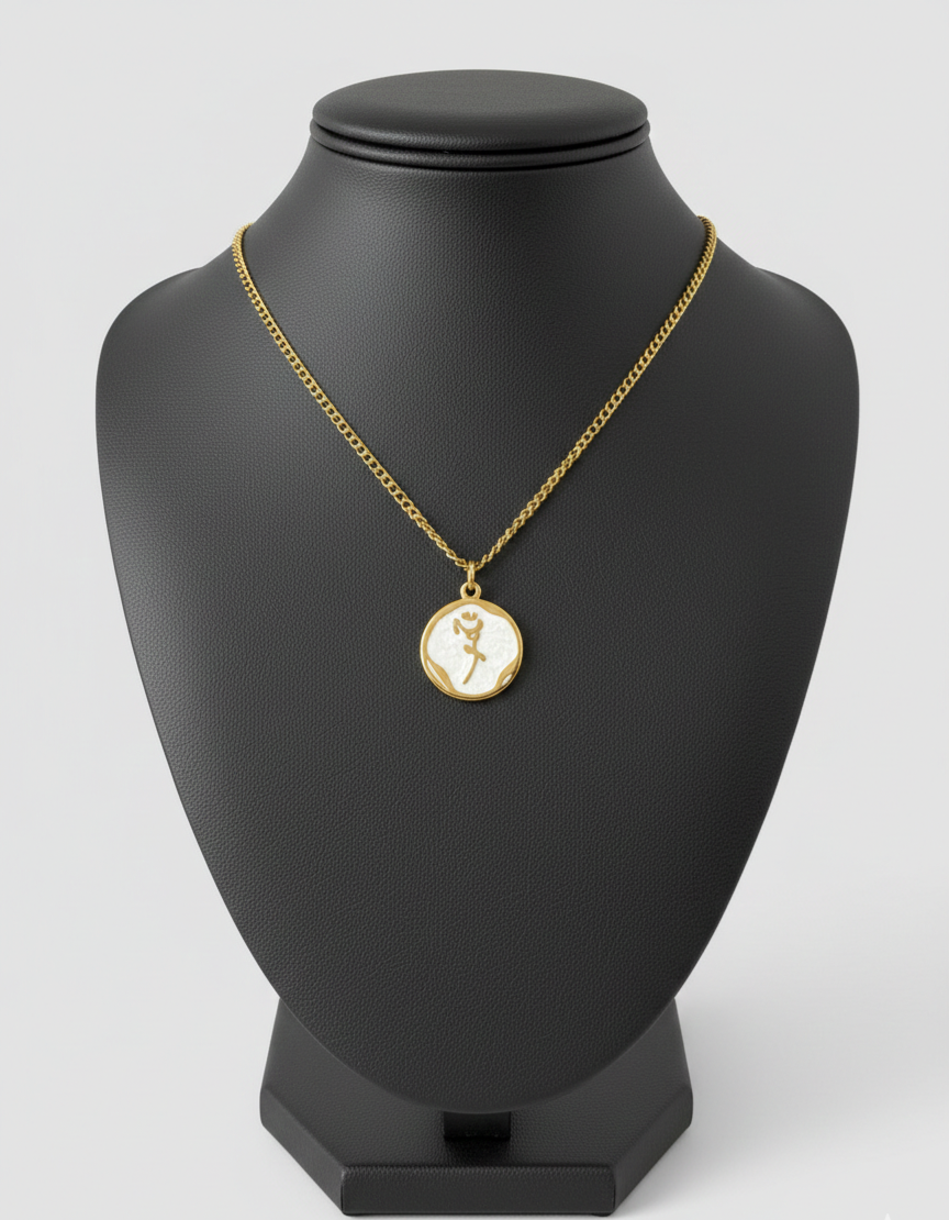 Blooming Half Rose Necklace