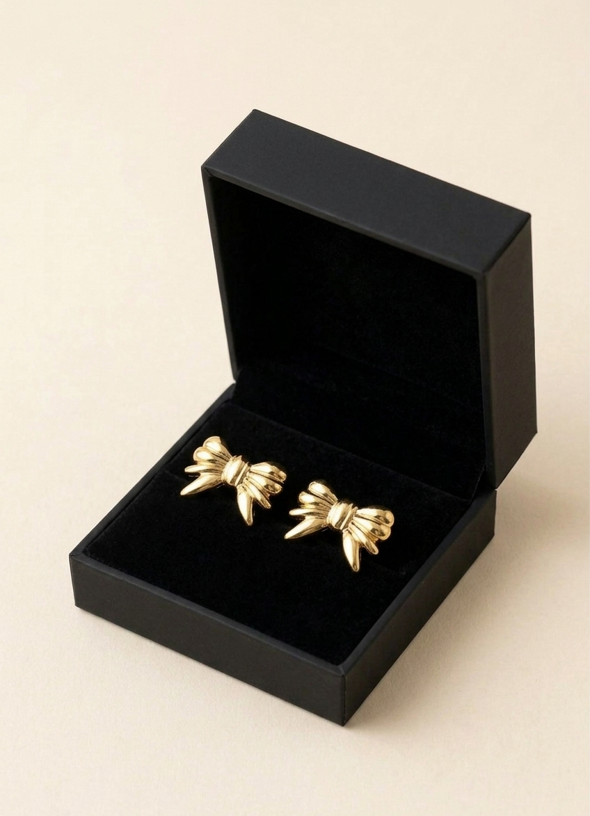 Mini Luxe Bow Earrings