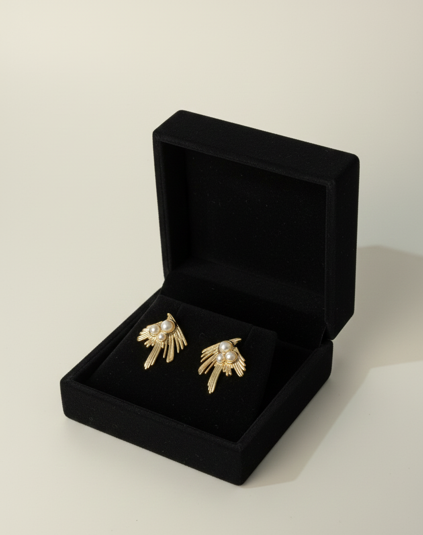 Royal Pearl Drop Earrings
