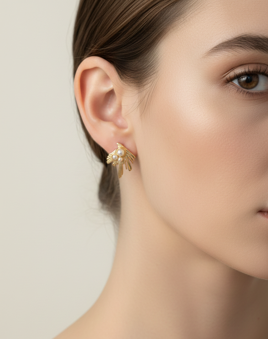 Royal Pearl Drop Earrings