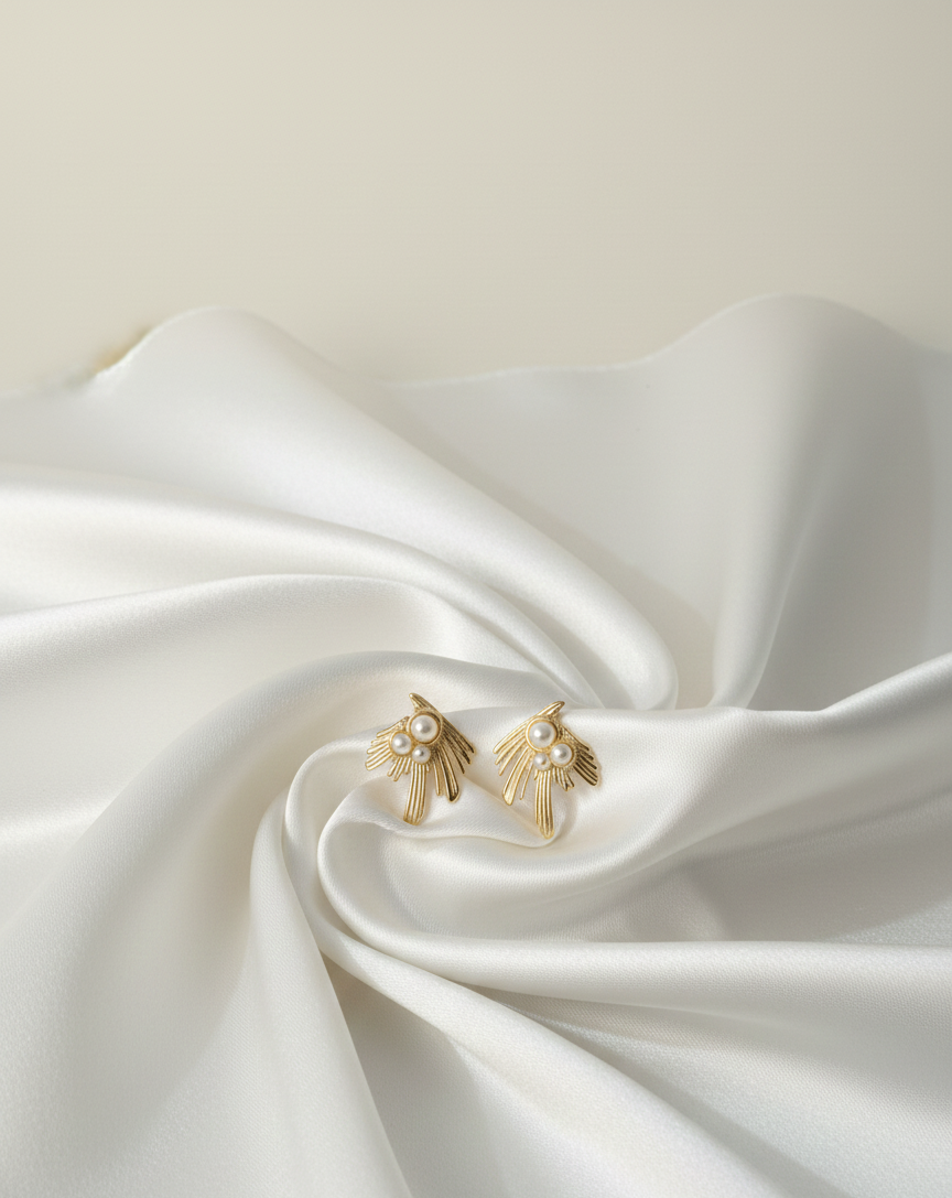 Royal Pearl Drop Earrings