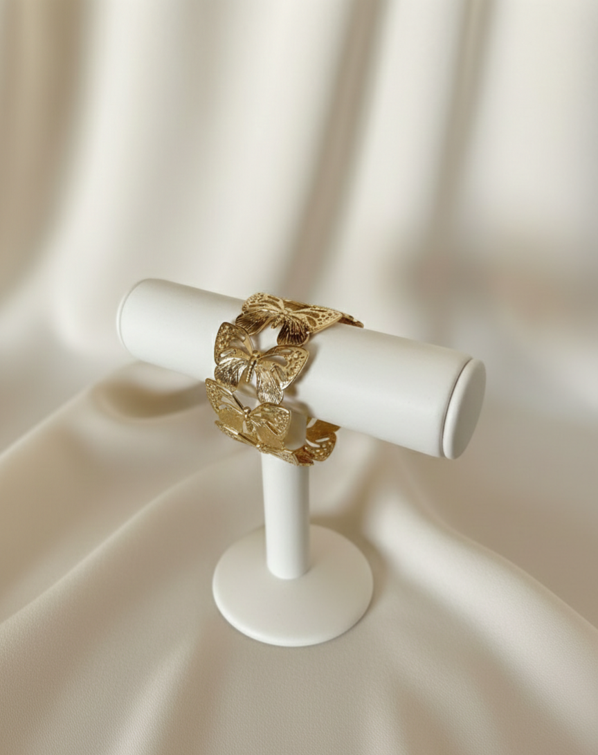 Butterfly Bloom Cuff Bracelet