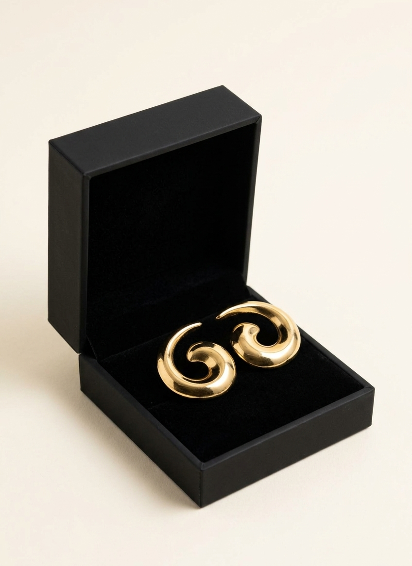 Golden Wave Earrings