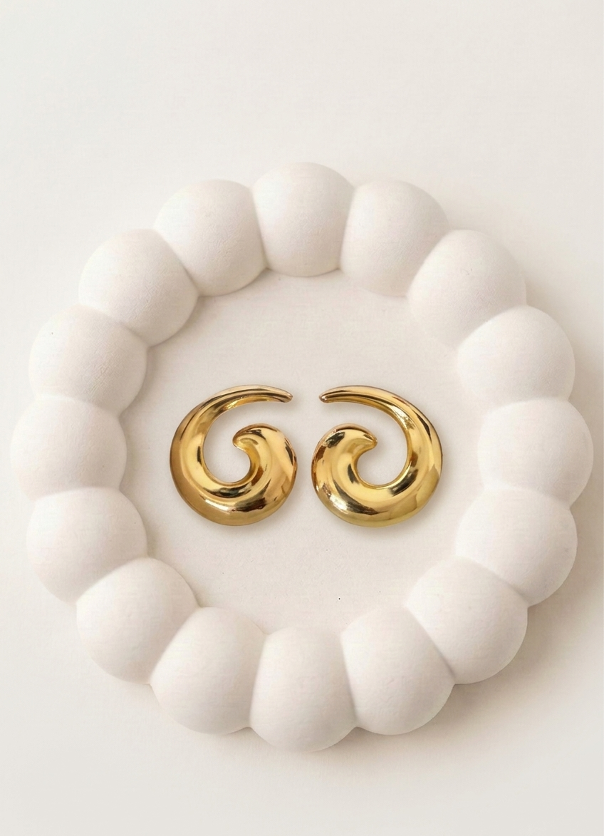 Golden Wave Earrings