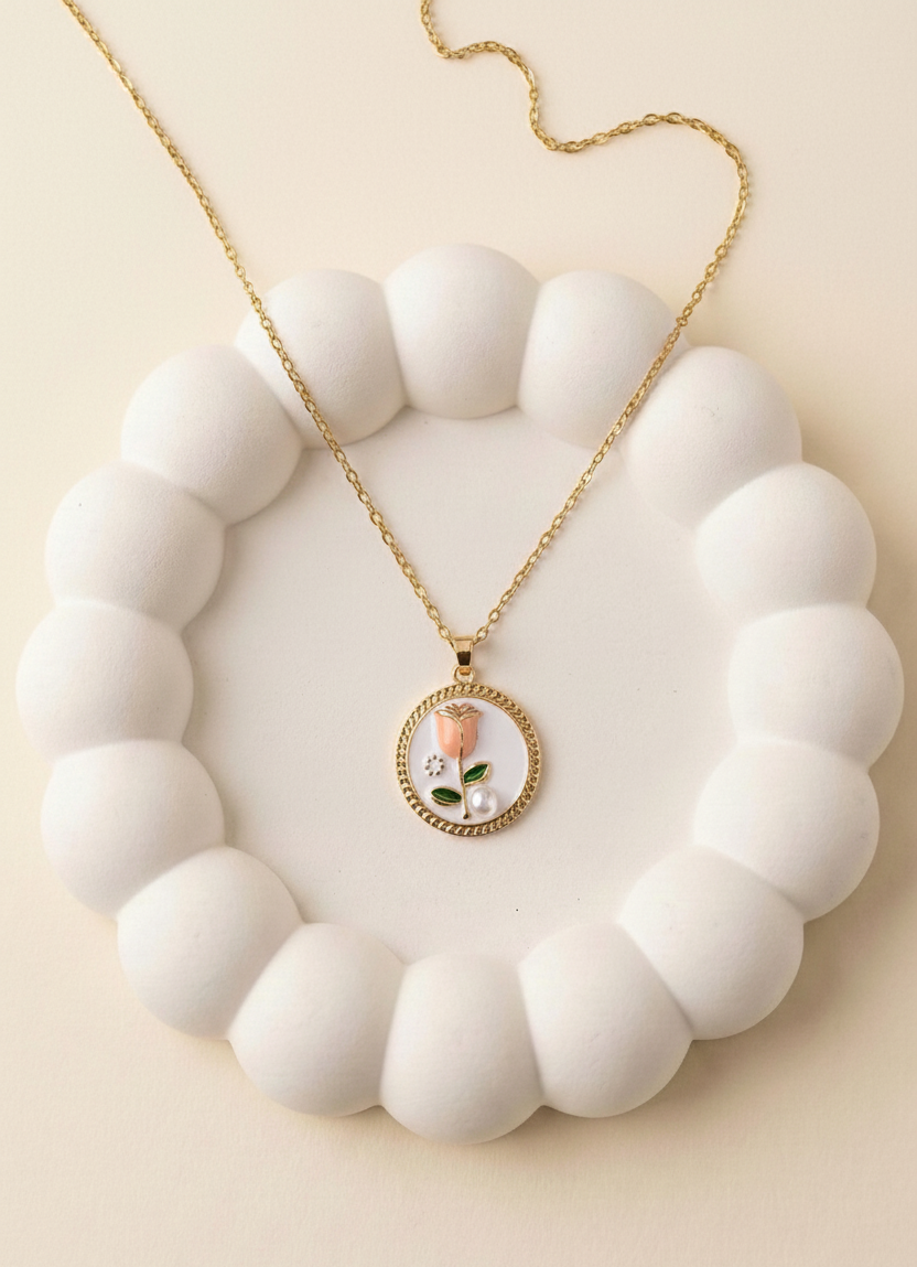 Blush Rose Necklace