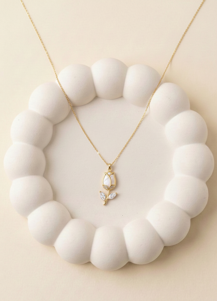 Crystal Rose Necklace