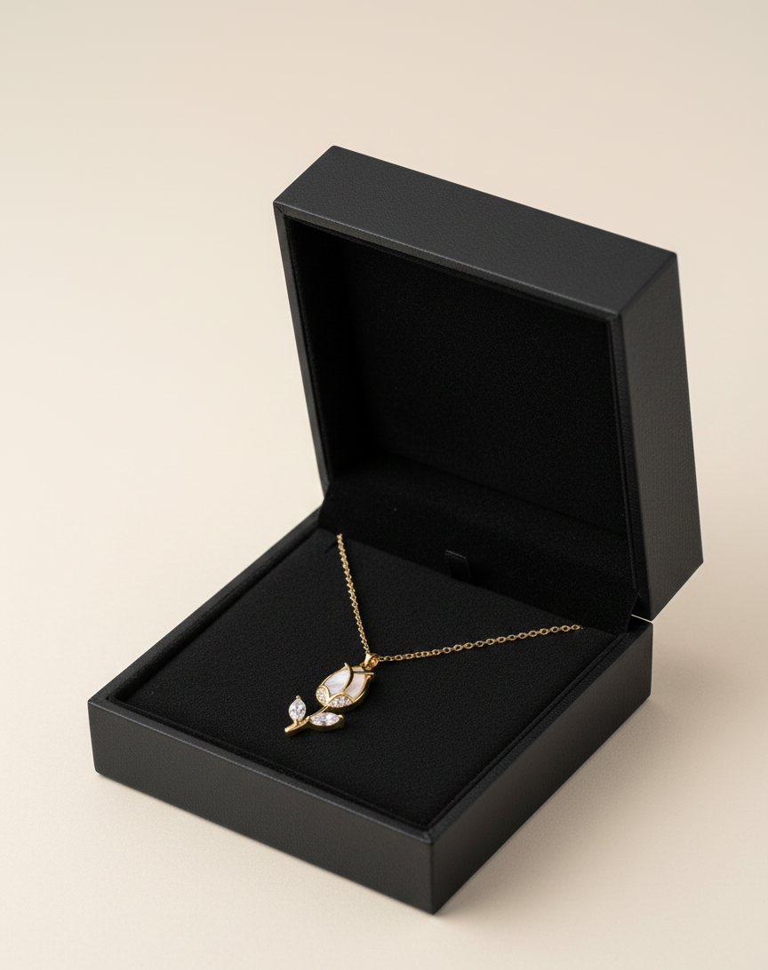 Crystal Rose Necklace