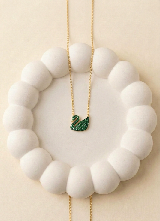 Emerald Royale Duck Necklace