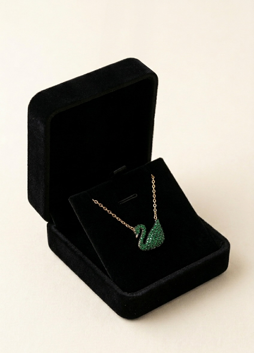 Emerald Royale Duck Necklace