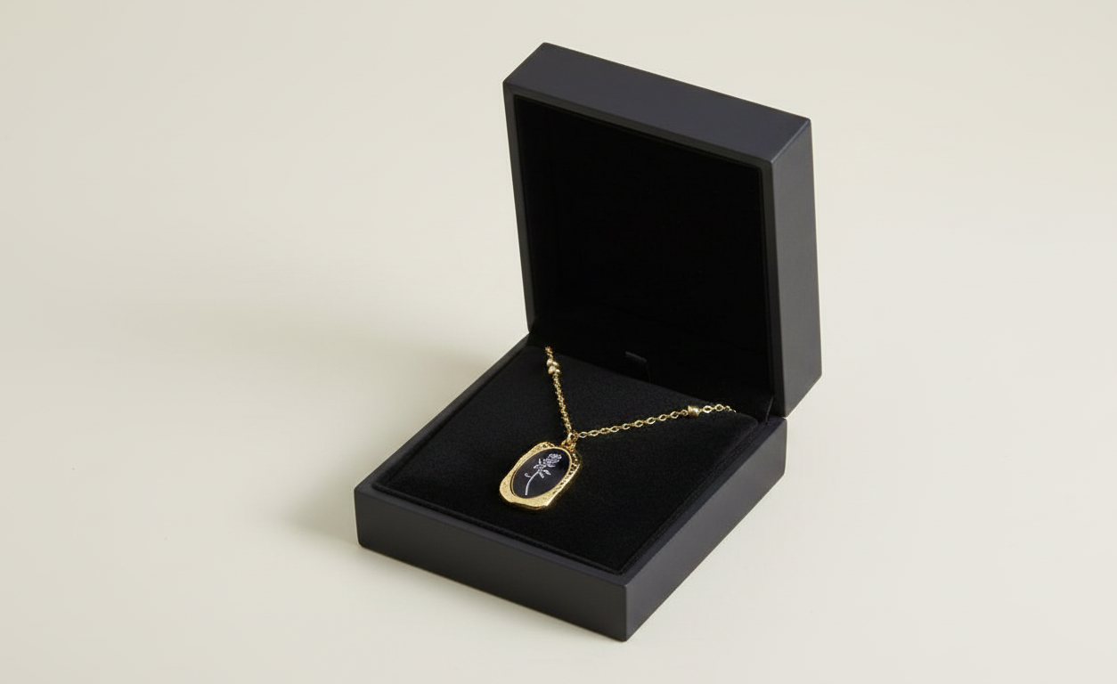 Silver Bloom Rose Necklace