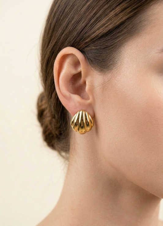 Mini Shell Hoop Earrings