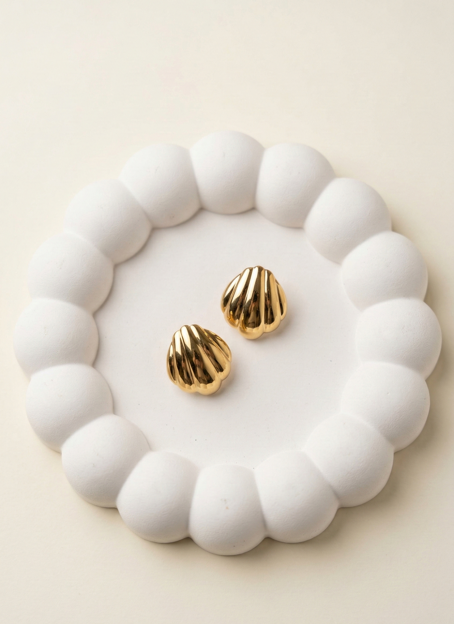 Mini Shell Hoop Earrings