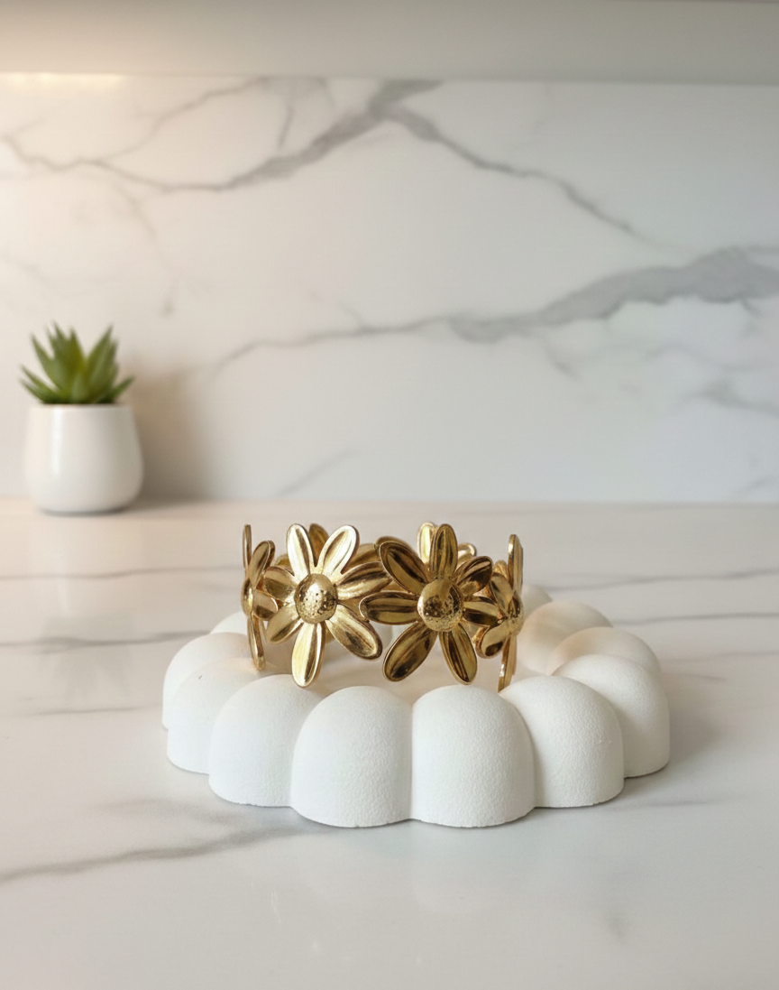 Golden Sunflower Glow Bracelet