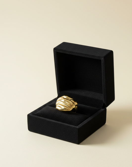 Golden Wave Ring