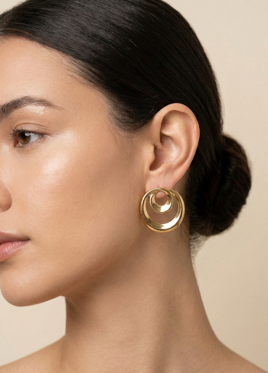 Golden Loop Earrings