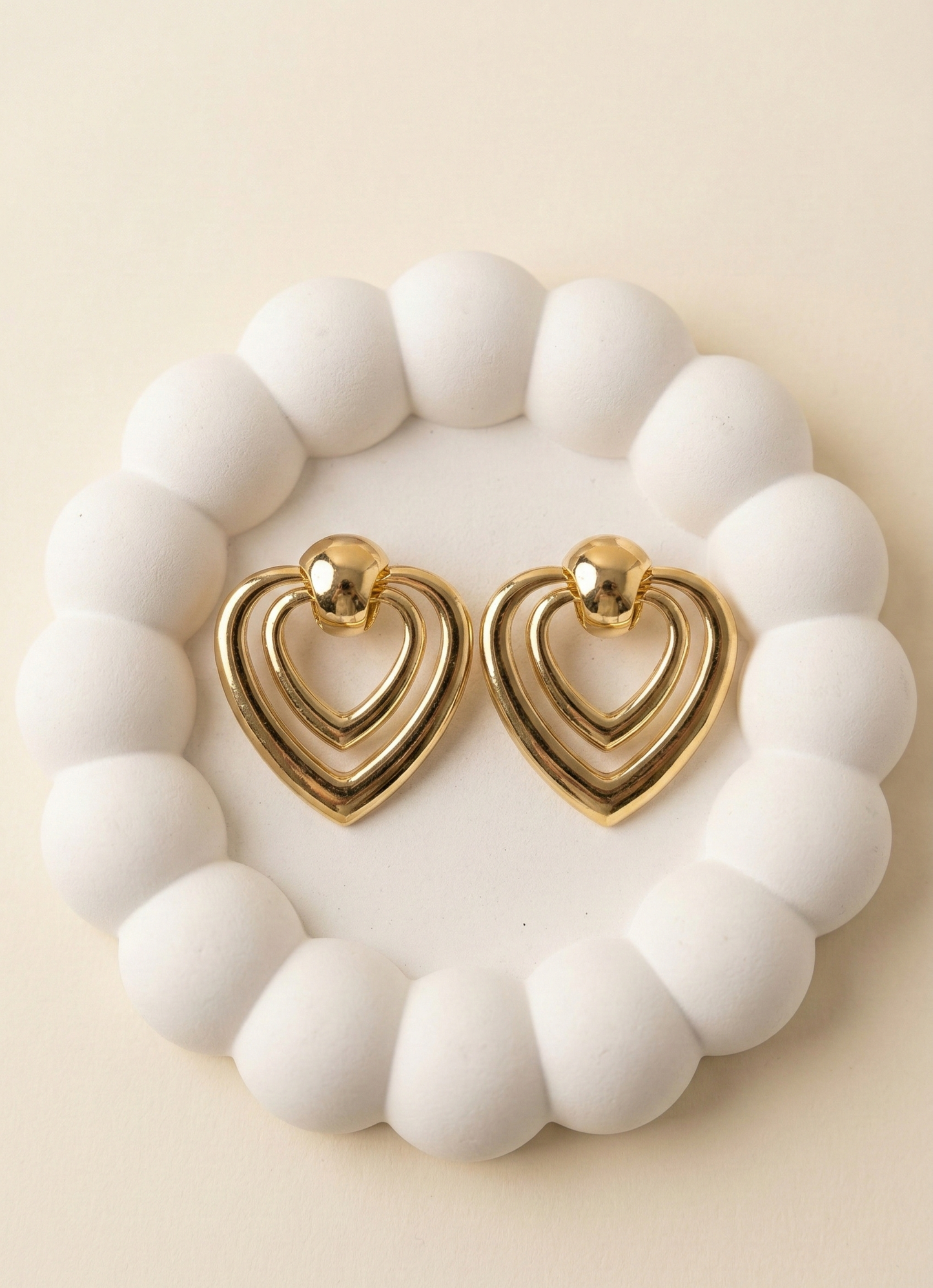 Twin Heart Earrings