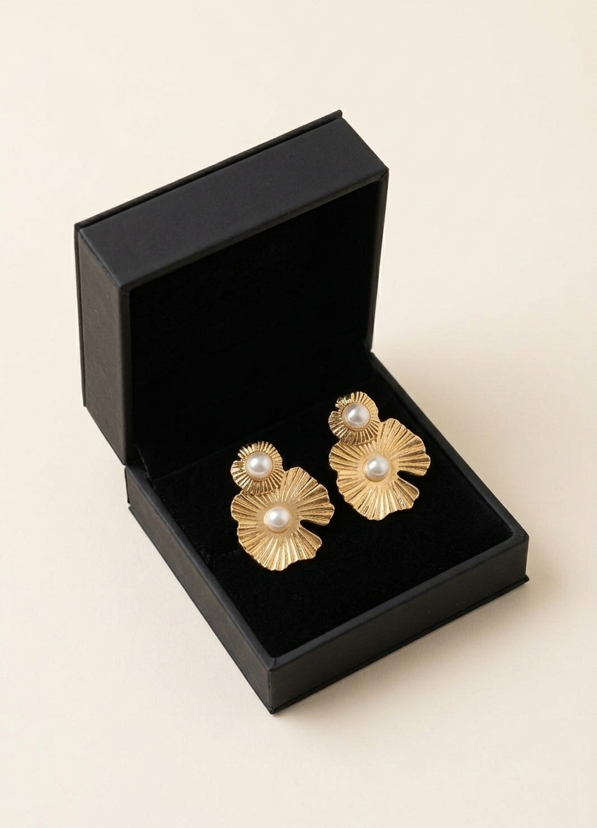 Royal Duo Pearl Earrings