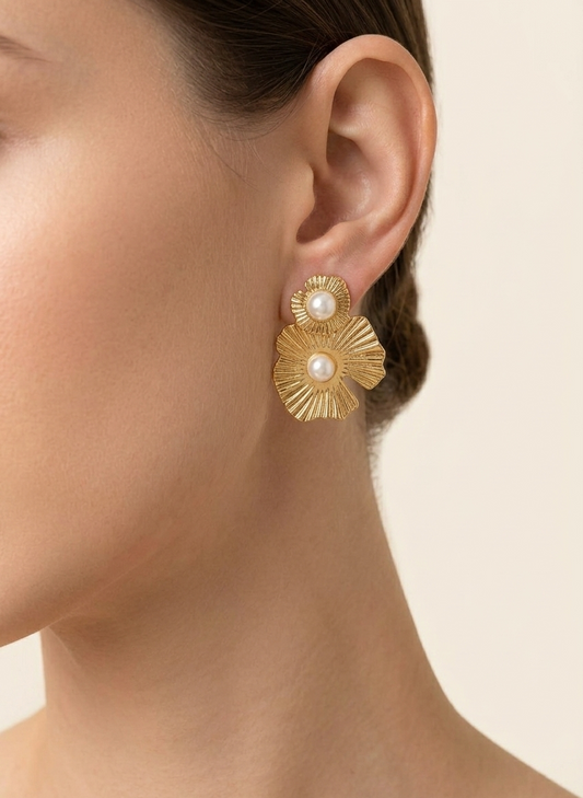 Royal Duo Pearl Earrings