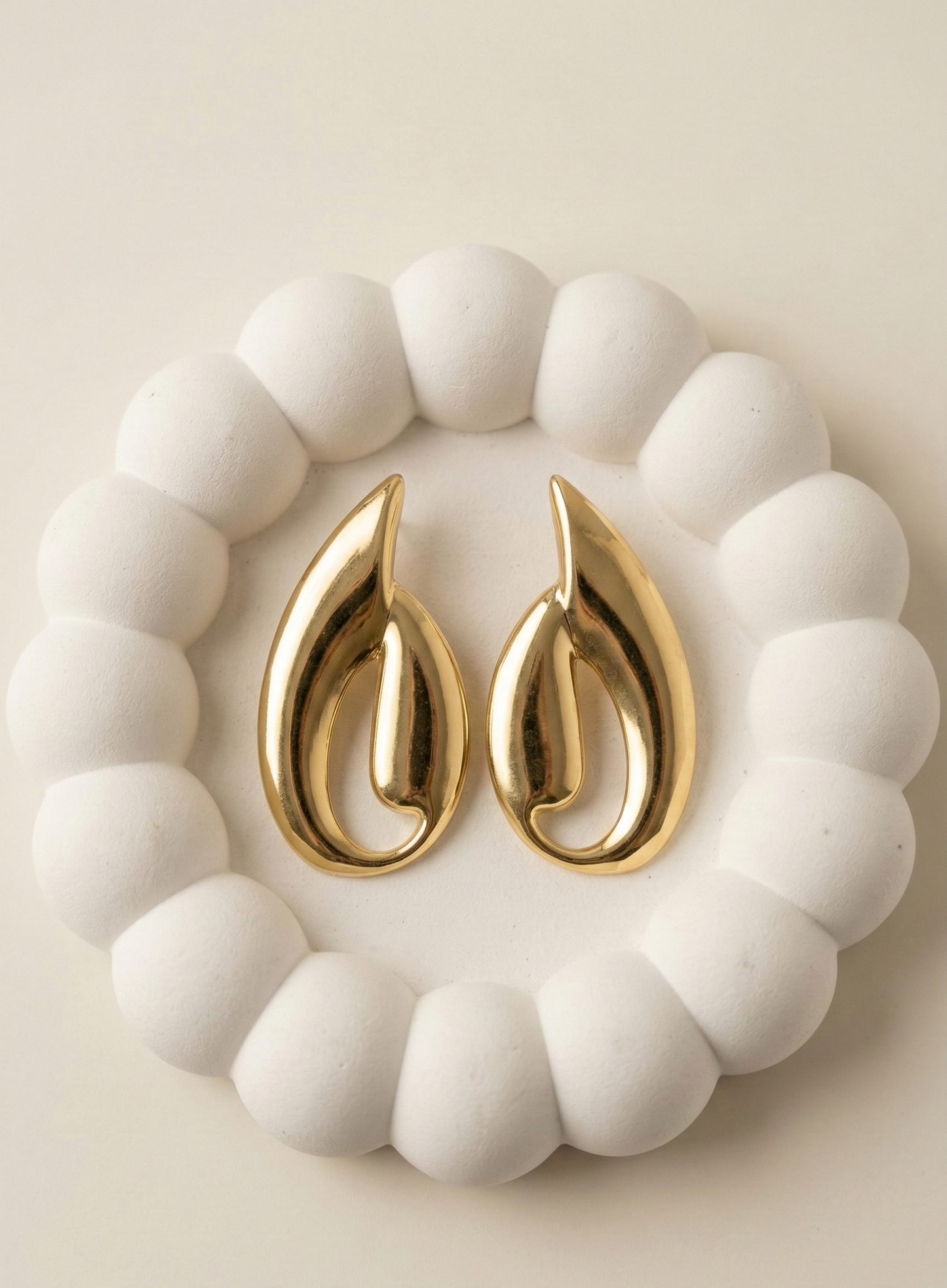 Golden Flame Earrings