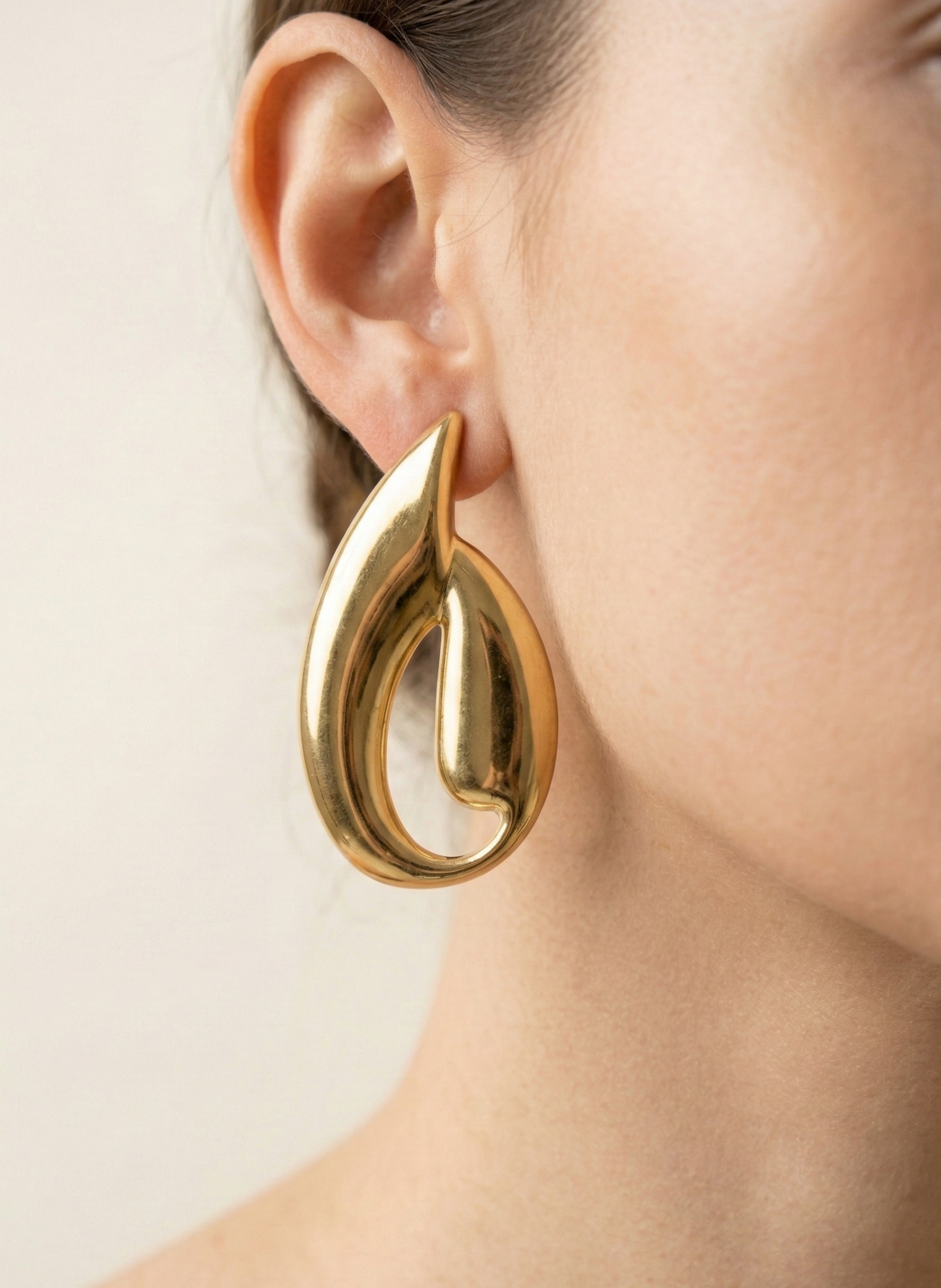 Golden Flame Earrings