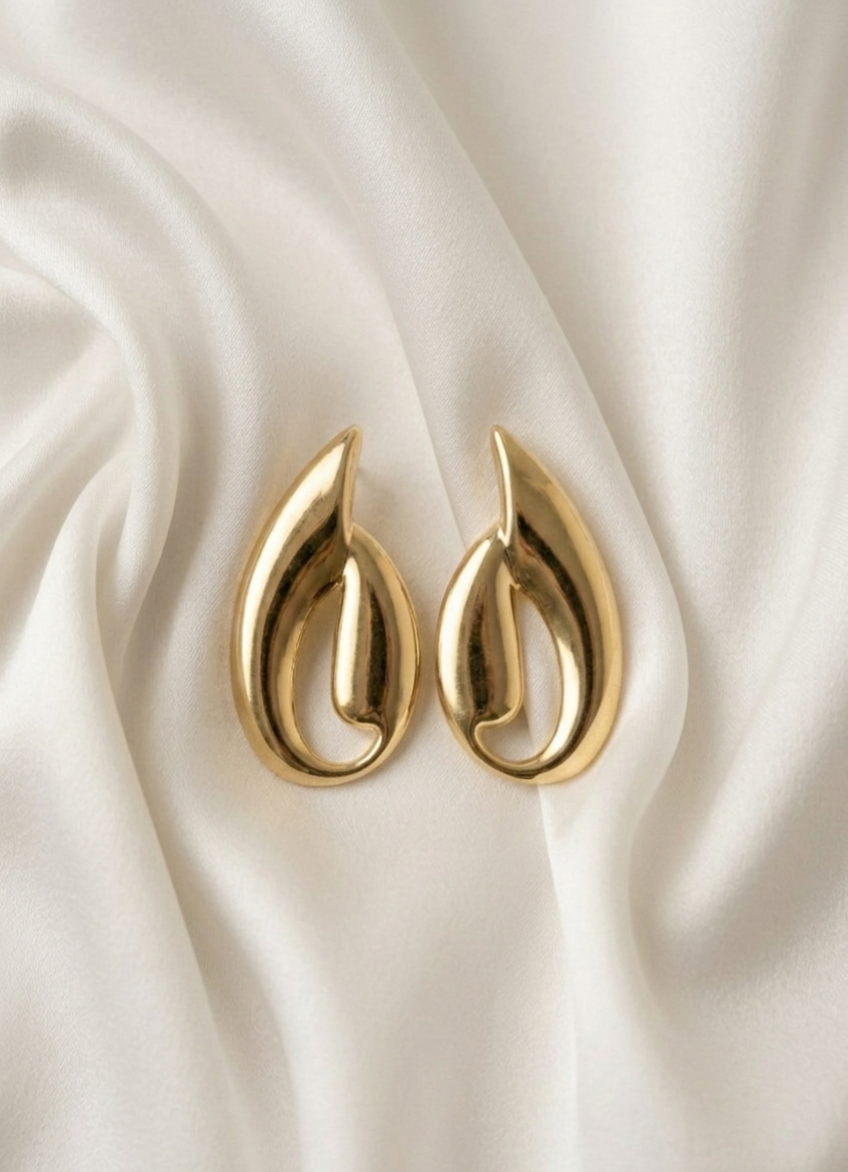 Golden Flame Earrings