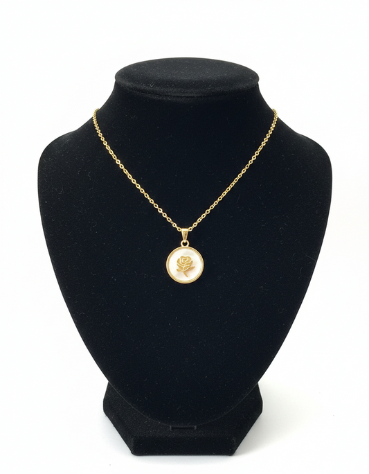 Luna Rose Pendant Necklace
