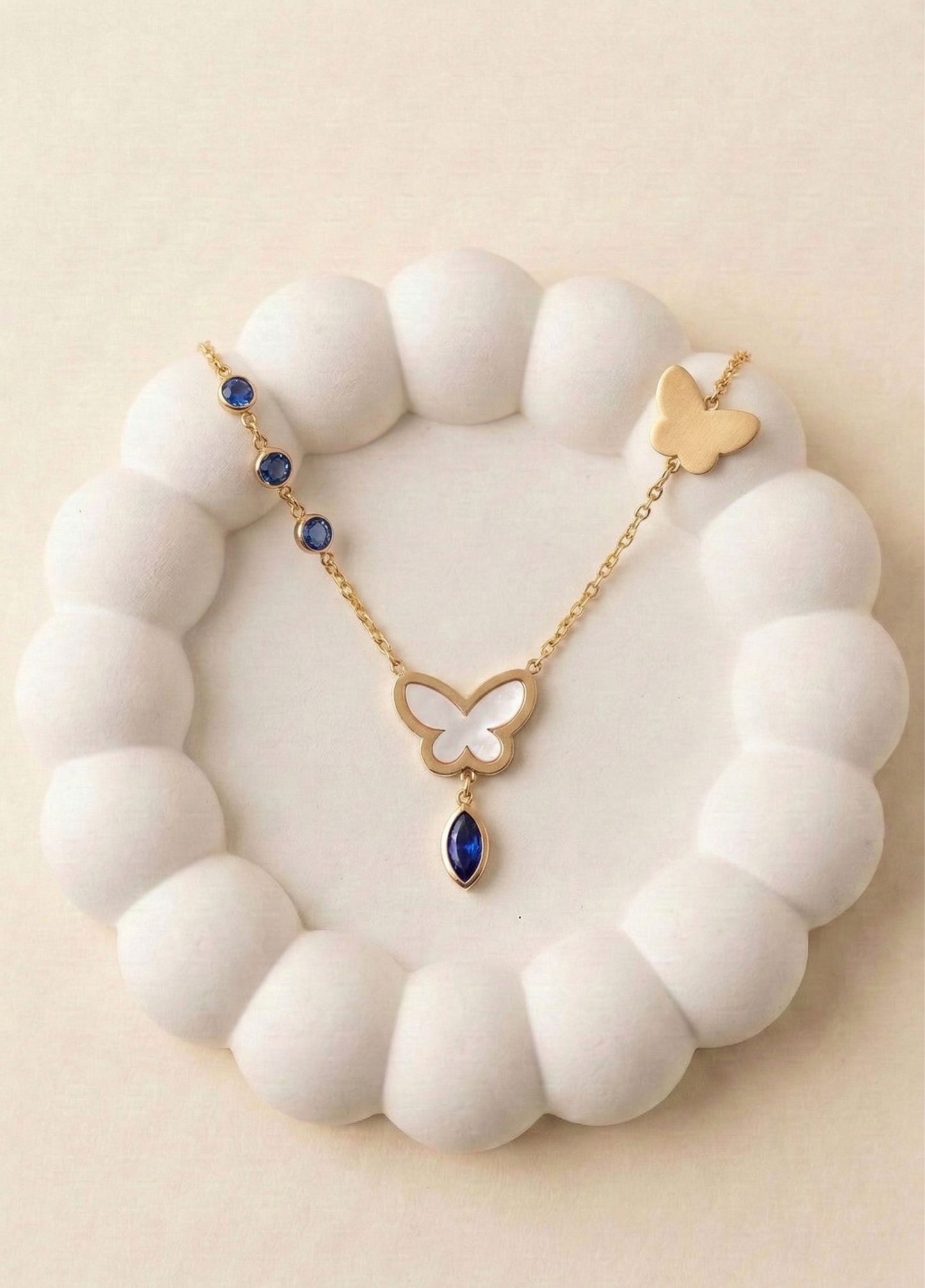 Azure Butterfly Necklace