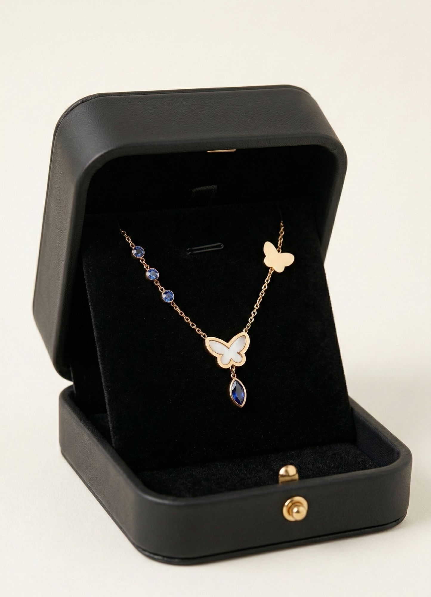 Azure Butterfly Necklace